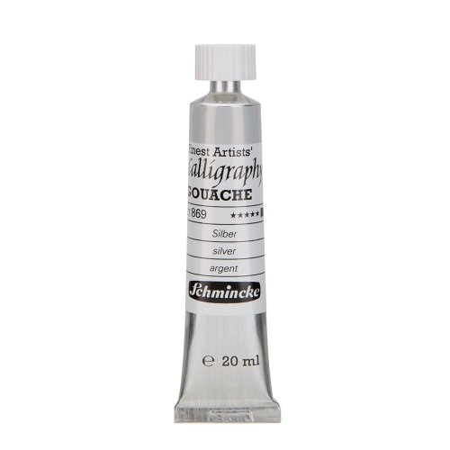 Schmincke Calligraphy Gouache 20ml silver 869 (g.P.1L= 500€)